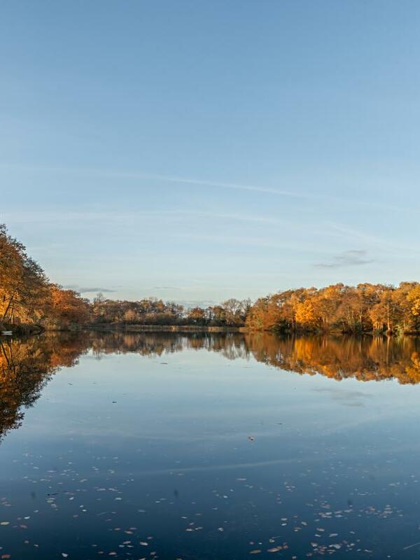 Autumn morning at Pearl Lake Country Holiday Park