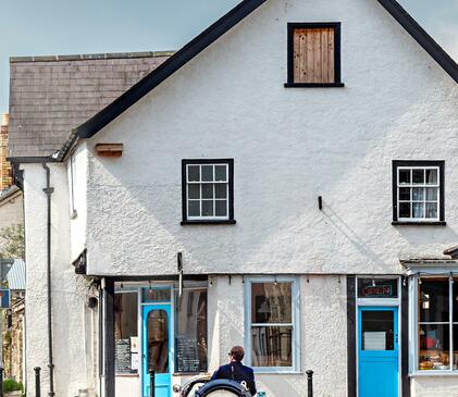 Presteigne market town, Wales. Close to Rockbridge Park.