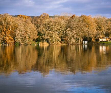 Autumn across Pearl Lake photo