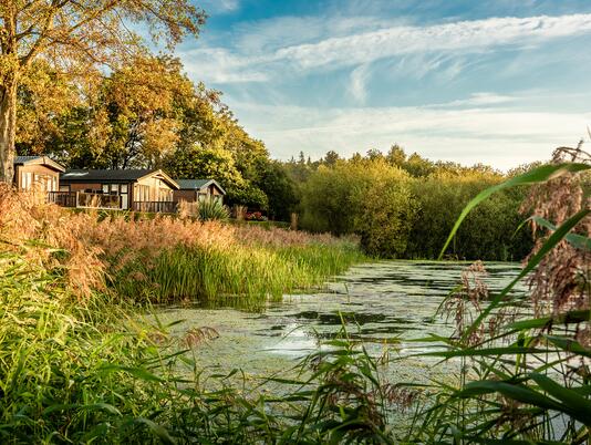 Lake edge holiday homes for sale at Pearl Lake