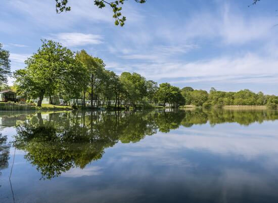 Fishing lake 5 star static caravan park photo