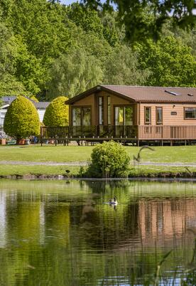 Lake edge luxury lodges at Pearl Lake photo