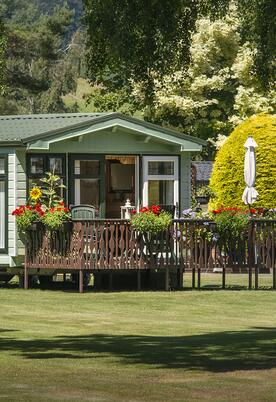 Spacious holiday home plots at Pearl Lake caravan park, Herefordshire