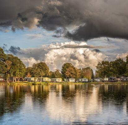 Passing shower, after the rain at Pearl Lake Country Holiday Park