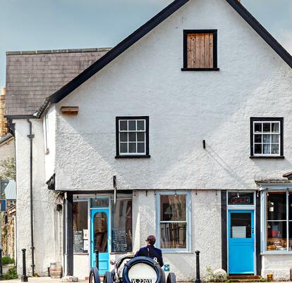 Presteigne market town, Wales. Close to Rockbridge Park.