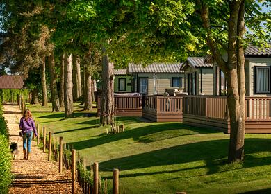 Dog friendly caravan site in Herefordshire Pearl Lake Country Holiday Park