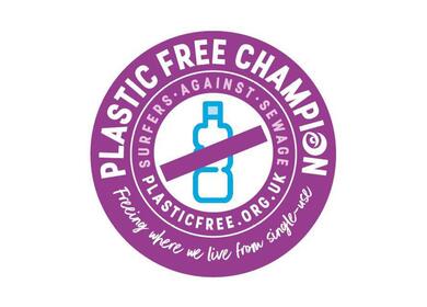 Plastic free champion badge