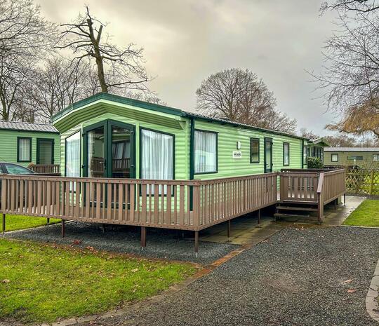 Willerby Winchester holiday home for sale at 5 star caravan park with fishing lake and golf course. Exterior photo