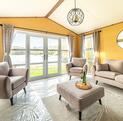 Regal Cranleigh Lodge holiday home for sale at Pearl Lake Country Holiday Park. Lounge photo